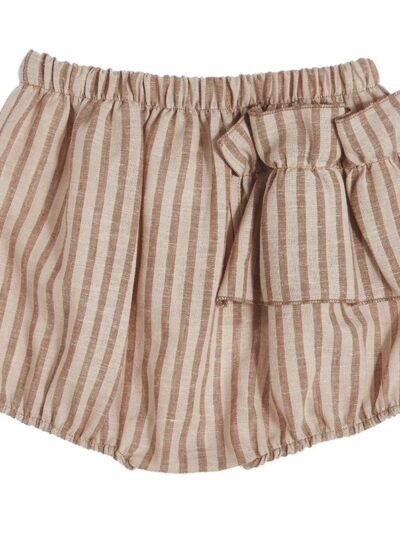Culotte con balza gessato legno MyMiky