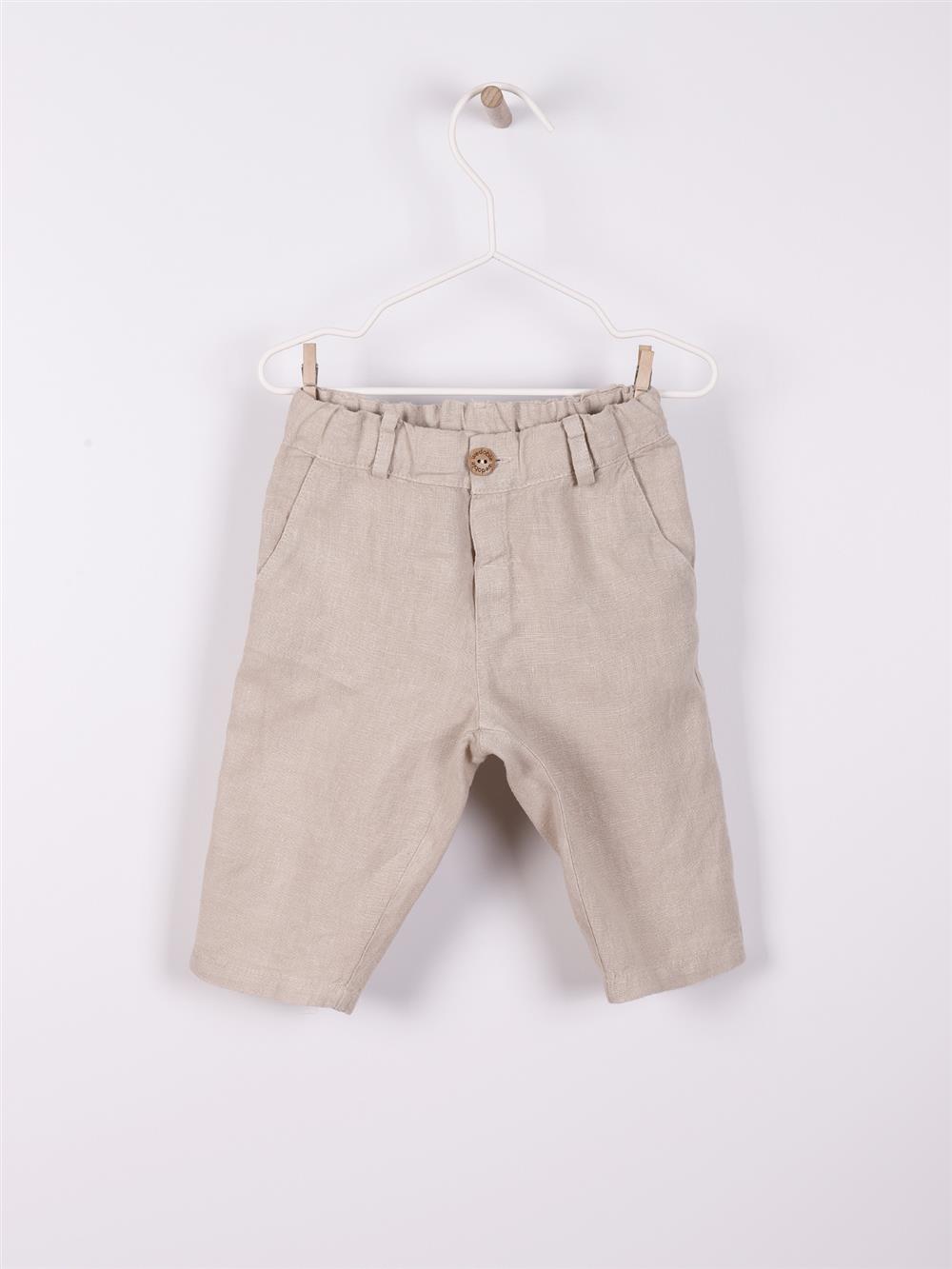 Pantalone in cotone grezzo tortora Wedoble