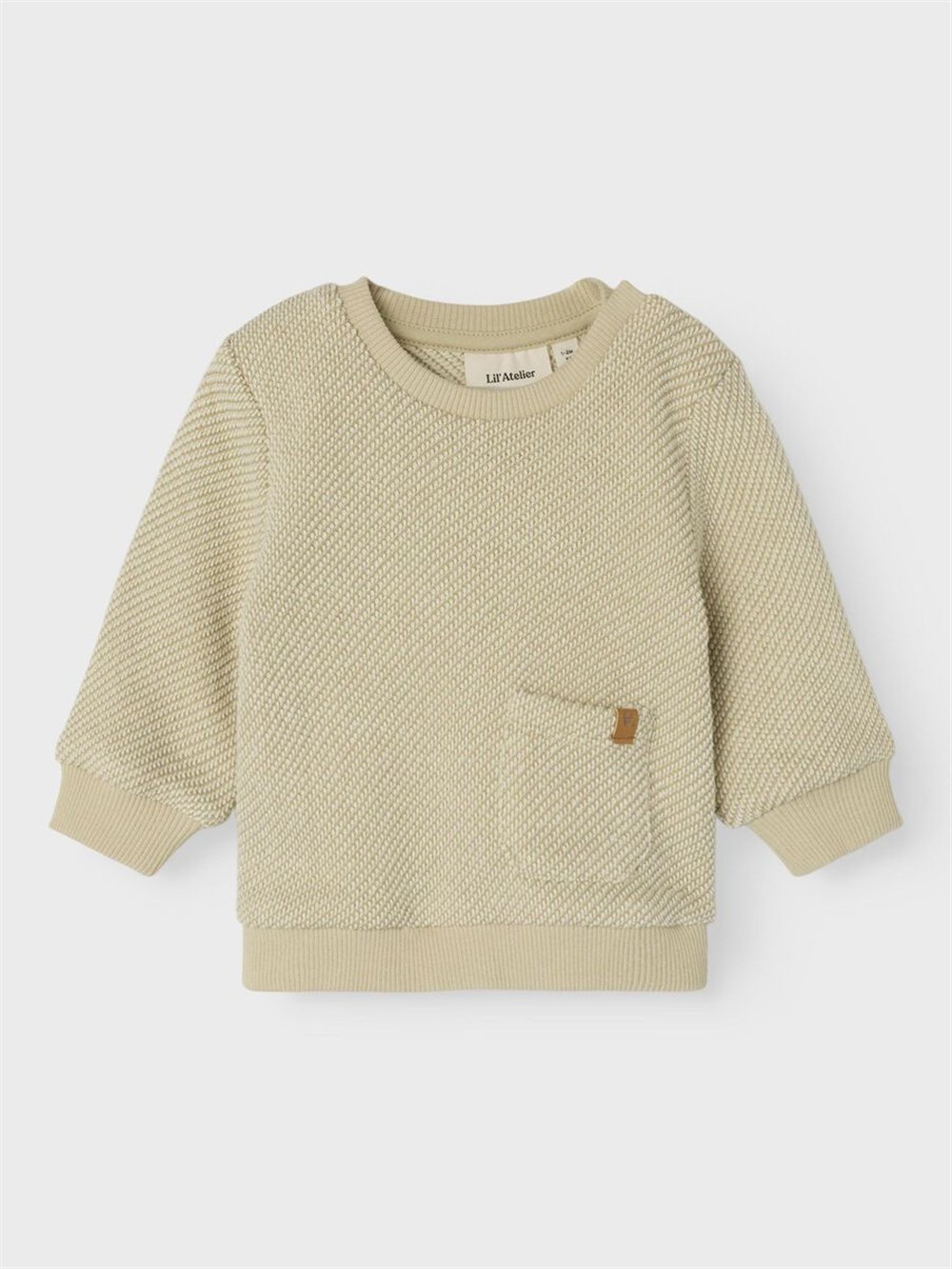 Maglioncino in cotone beige Lil Atelier