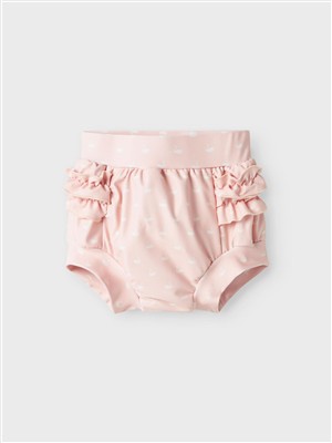 Costume culotte contenitivo rosa con cigni bianchi Lil Atelier