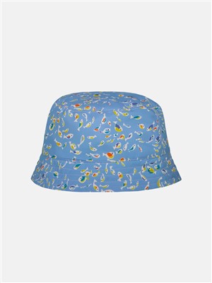 Cappello pescatore azzurro con pesciolini Pesciolino Rosso