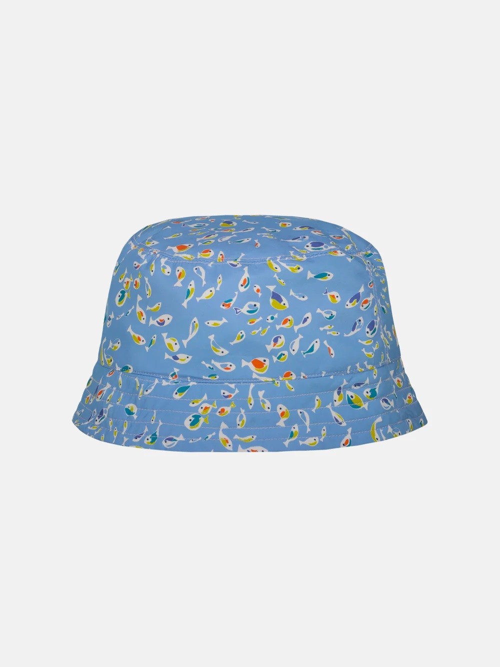 Cappello pescatore azzurro con pesciolini Pesciolino Rosso