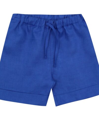Bermuda in lino con coulisse bluette Per te