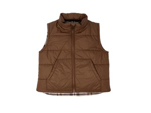 Gilet smanicato imbottito marrone Zhoe & Tobiah