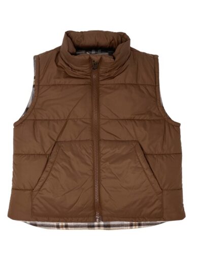 Gilet smanicato imbottito marrone Zhoe & Tobiah