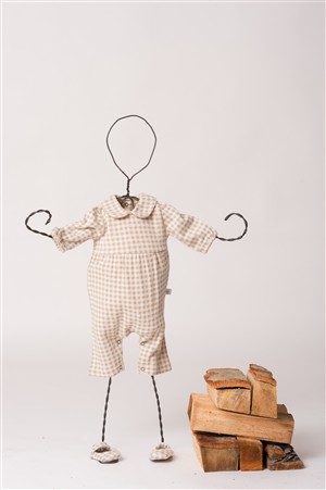 Tutina vichy panna e beige Latitta