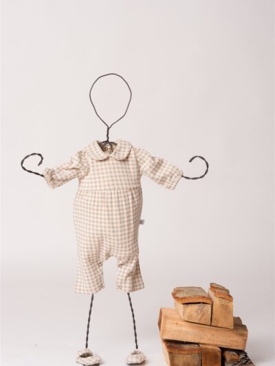 Tutina vichy panna e beige Latitta