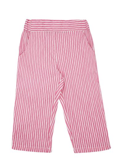 Pantalone a righe fucsia e bianco Per te