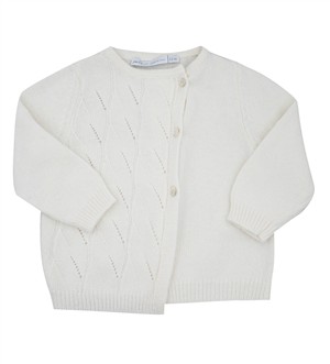 Cardigan in lana misto cashmere panna Per te