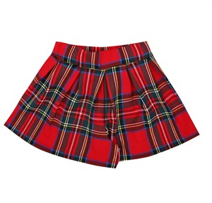Gonna panta in flanella tartan rosso Per te