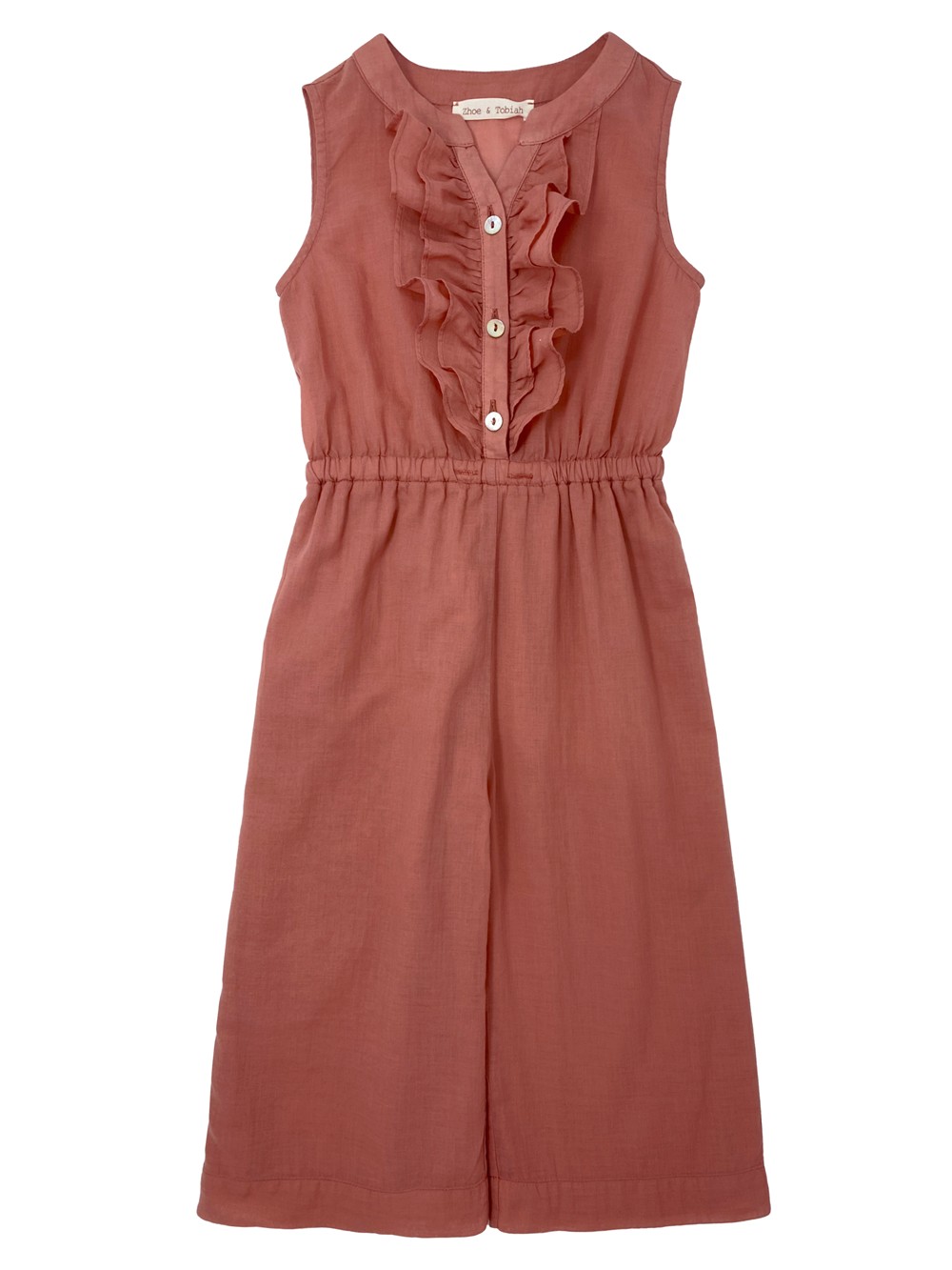 jumpsuite in cotone leggero rosa antico Zhoe & Tobiah