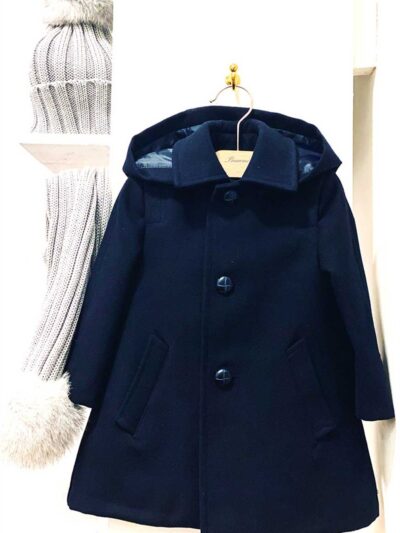 Loden in lana blu Baroni