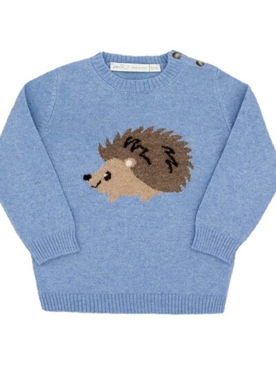 Maglione in lana misto cashmere con intarsio riccio carta da zucchero Per te