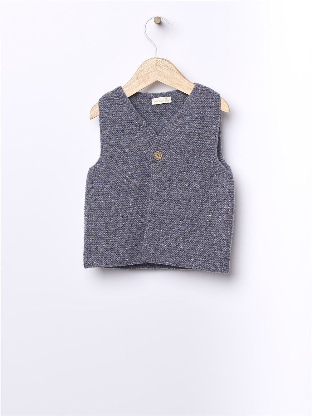 Gilet in lana grigio Wedoble