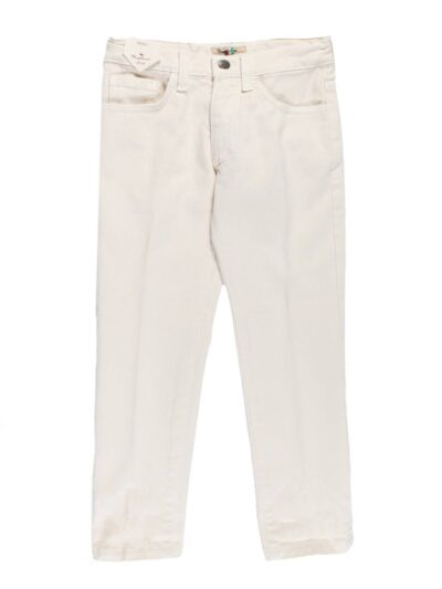 Pantalone cinque tasche in drill beige Nupkeet