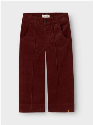 Pantalone in velluto a coste millerighe bordeaux Lil Atelier