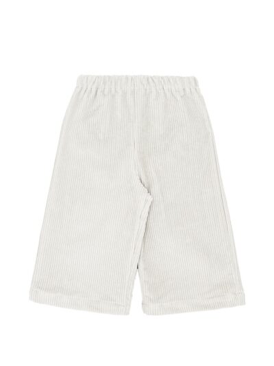 Pantalone in velluto a coste larghe bianco Per te