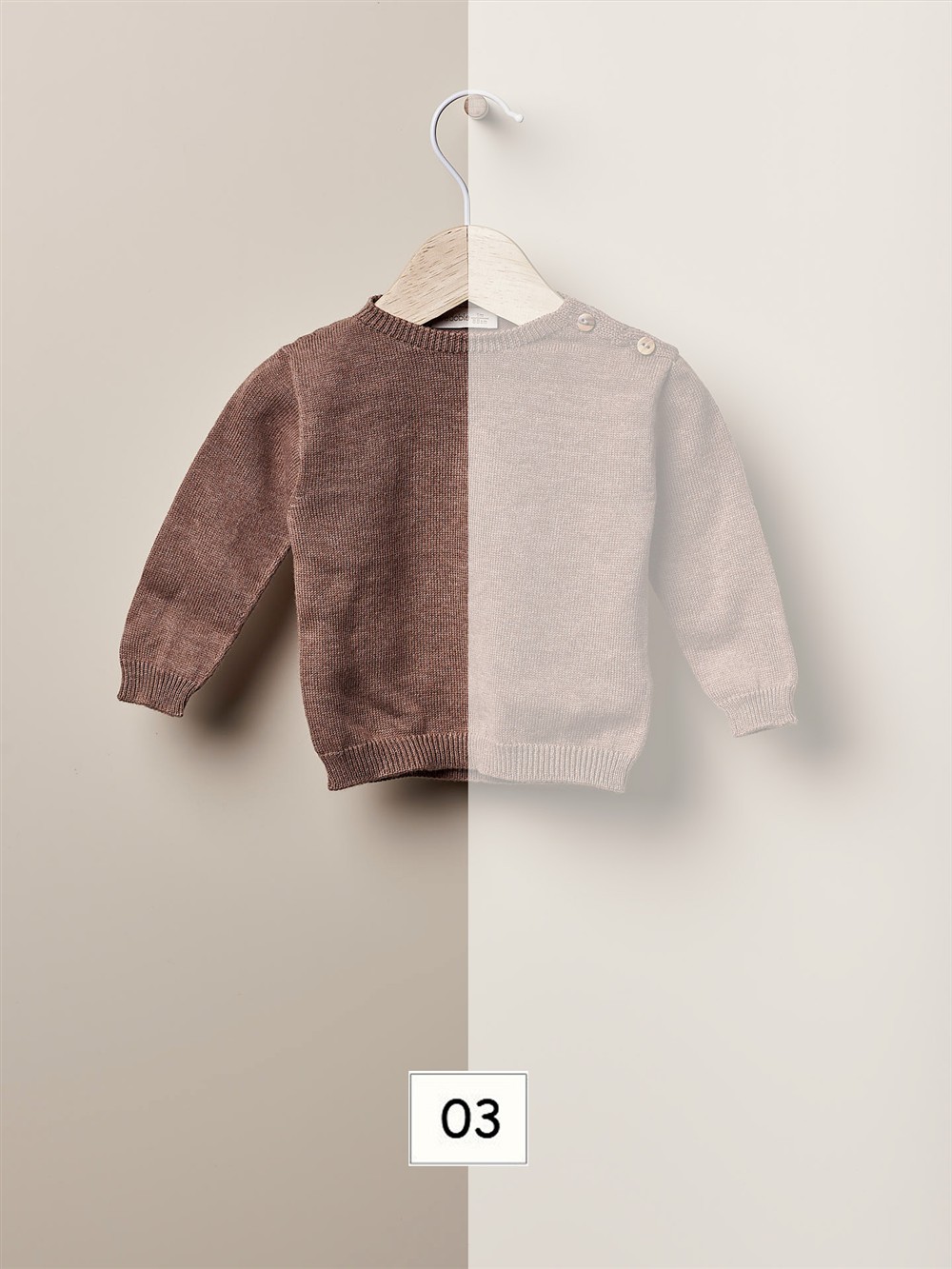 Completo in cotone marrone Wedoble