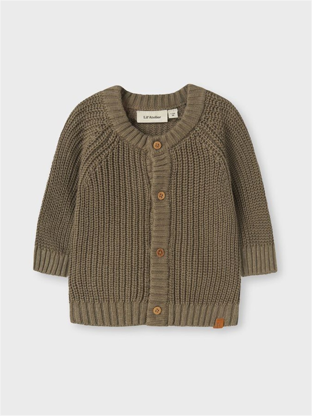 Cardigan in caldo cotone verdone Lil Atelier