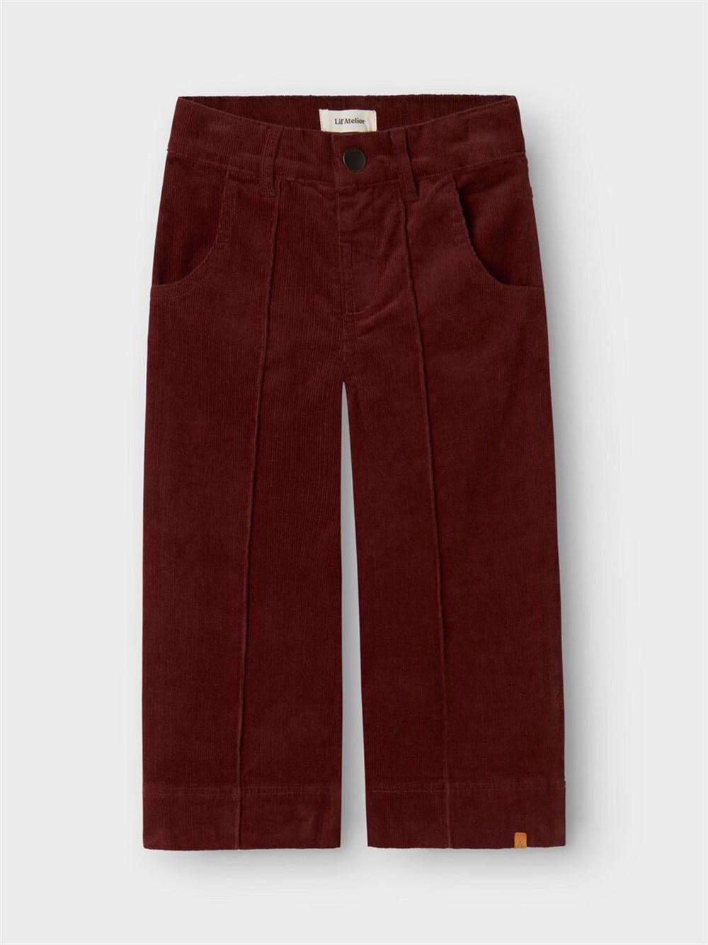 Pantalone in velluto a coste millerighe bordeaux Lil Atelier