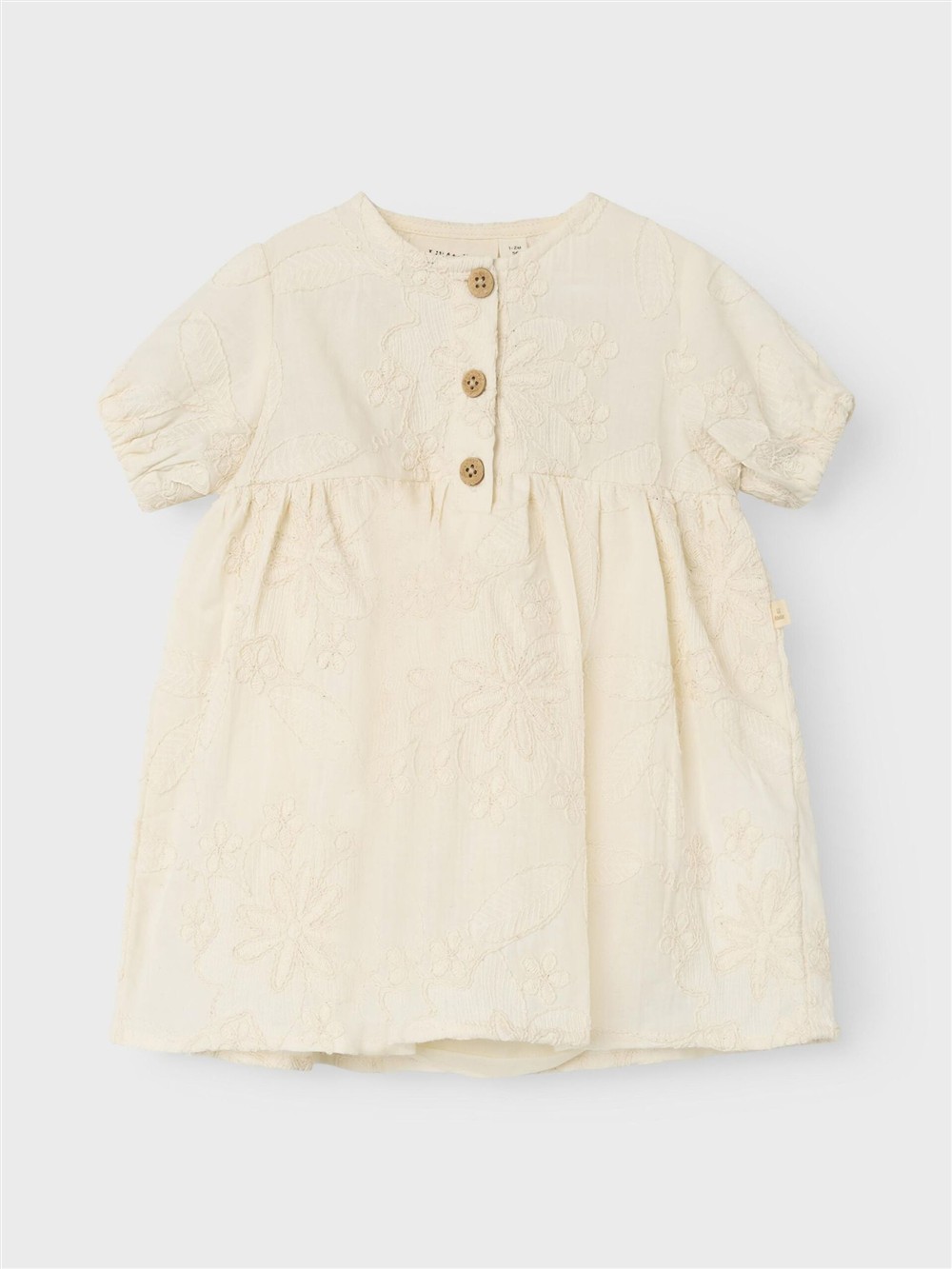 Abito con culotte body beige con fiori intarsiati Lil Atelier