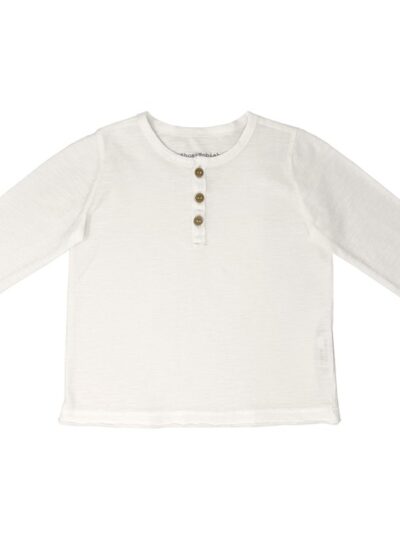 Maglia serafino a manica lunga bianca Zhoe & Tobiah