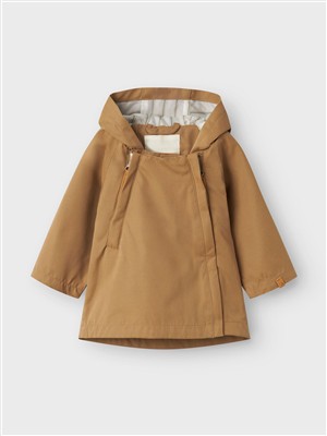 Giubbino impermeabile con cappuccio tortora Lil Atelier