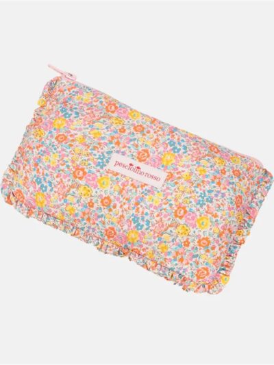 Pochette rouches liberty Pesciolino Rosso