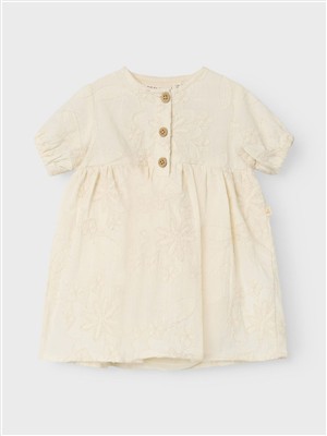 Abito con culotte body beige con fiori intarsiati Lil Atelier