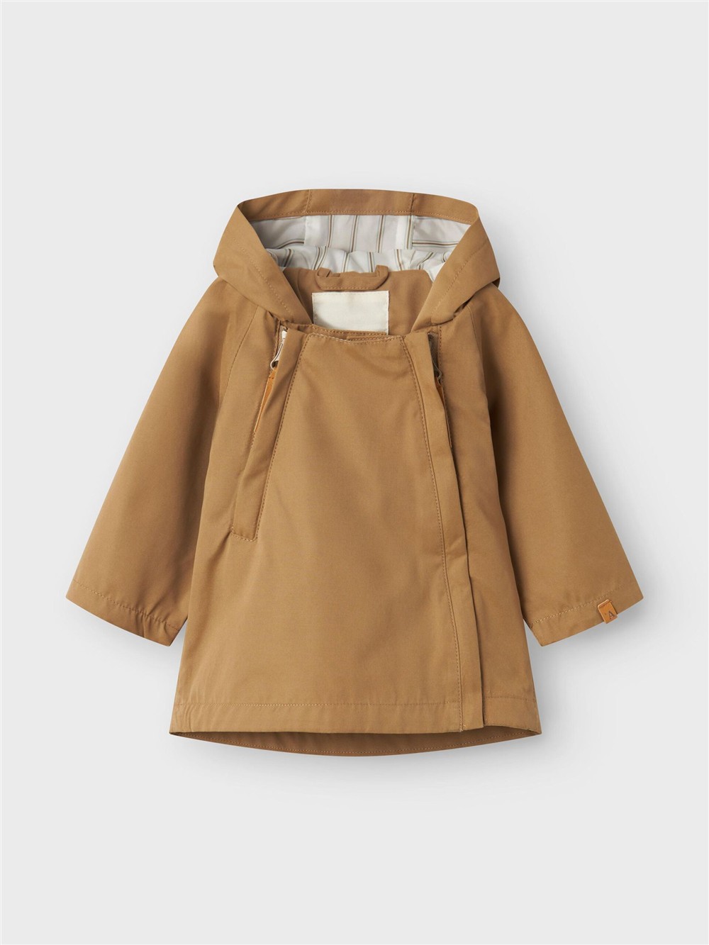 Giubbino impermeabile con cappuccio tortora Lil Atelier