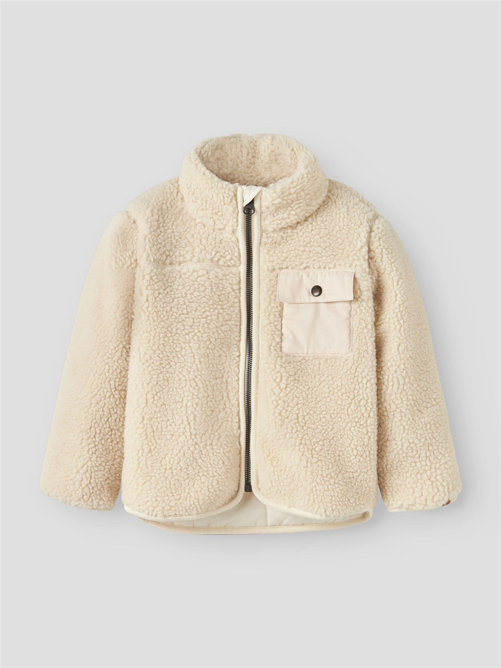 Giubbino teddy panna con taschino Lil Atelier