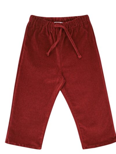 Pantalone in velluto millerighe bourdeaux Per te